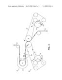 Method for dewatering a fabric diagram and image