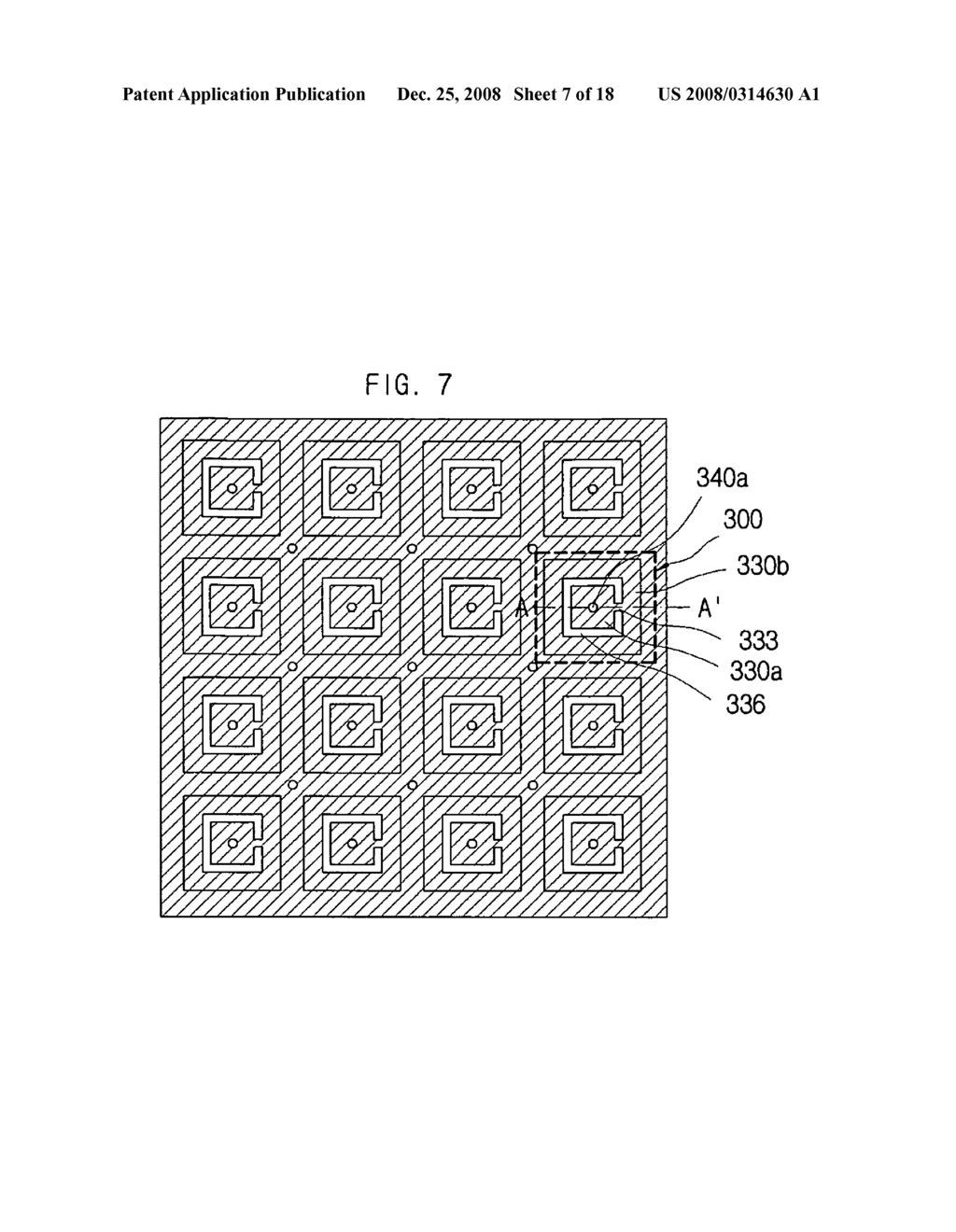 Electromagnetic bandgap structure and printed circuit board - diagram, schematic, and image 08