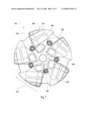 Stiffened Blade for Shear-type Drill Bit diagram and image