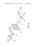 Fixing and combining device for the brake disc of a remote-controlled model car diagram and image