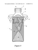 Low-Cost, Mass-Producible Container for Separately Storing at Least Two Substances of Any Ratio for Subsequent Mixing, a.k.a.,  TIDAL TWIST  and  TIDAL FORCE  diagram and image