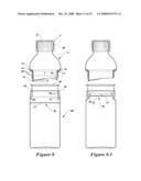 Low-Cost, Mass-Producible Container for Separately Storing at Least Two Substances of Any Ratio for Subsequent Mixing, a.k.a.,  TIDAL TWIST  and  TIDAL FORCE  diagram and image