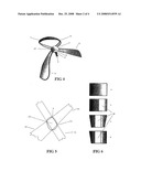 Device for Fixing and Tying a Necktie, a Shawl, a Scarf or the Like diagram and image