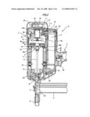 Driving Piston Maintaining Structure in Gas Nailer diagram and image