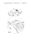 Handheld windshield cleaning apparatus and method of using while driving diagram and image