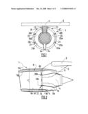 Turbojet Engine Nacelle with Lateral Opening of Covers diagram and image