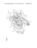 Engagement chain type hoisting and lowering device diagram and image