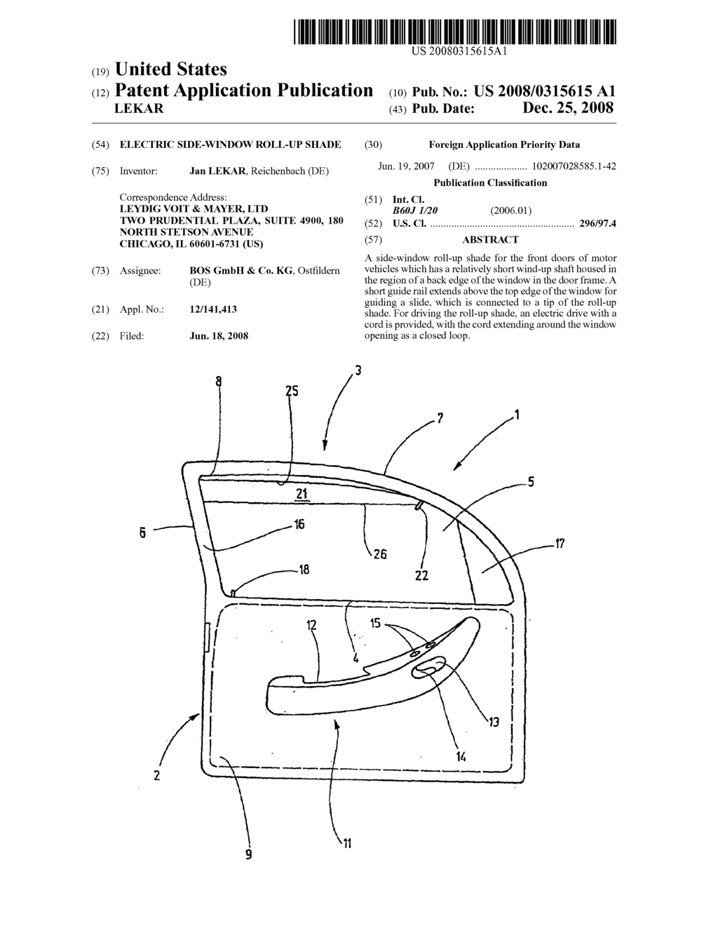 ELECTRIC SIDE-WINDOW ROLL-UP SHADE - diagram, schematic, and image 01