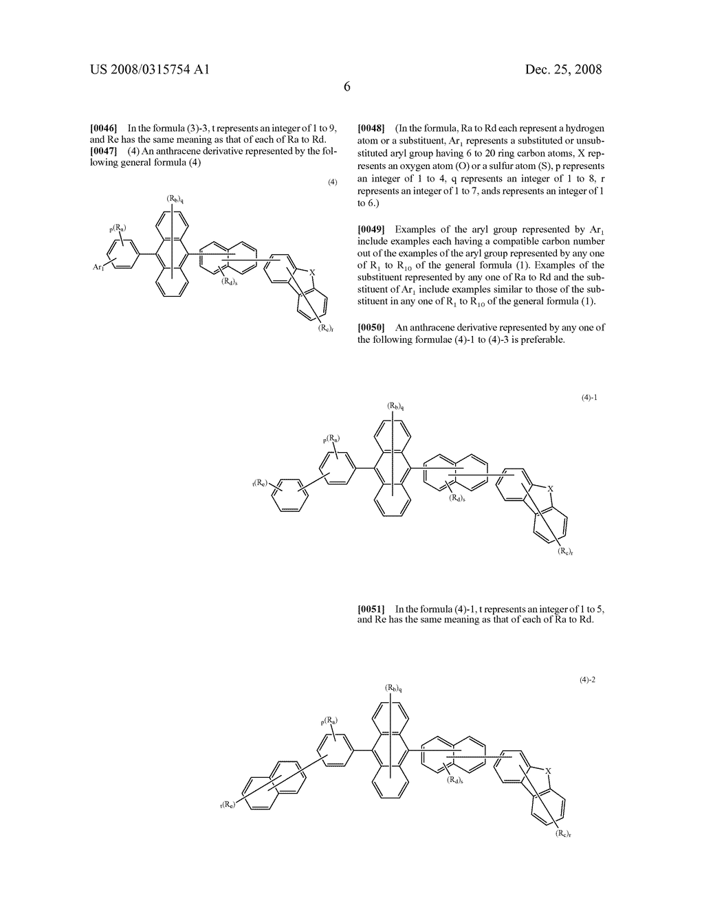 ANTHRACENE DERIVATIVE AND ORGANIC ELECTROLUMINESCENCE DEVICE USING THE SAME - diagram, schematic, and image 07