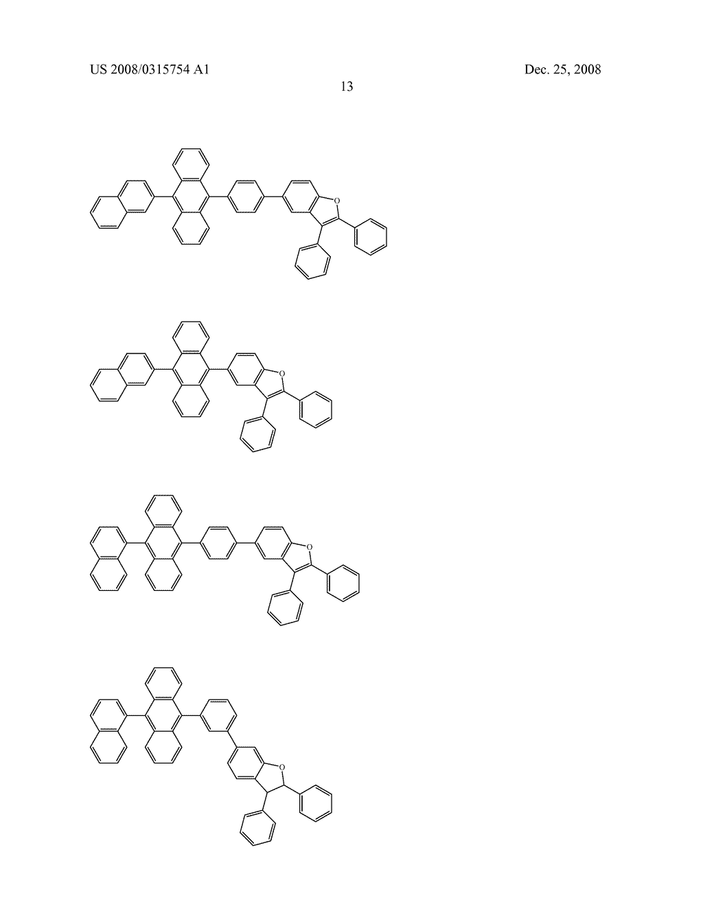 ANTHRACENE DERIVATIVE AND ORGANIC ELECTROLUMINESCENCE DEVICE USING THE SAME - diagram, schematic, and image 14