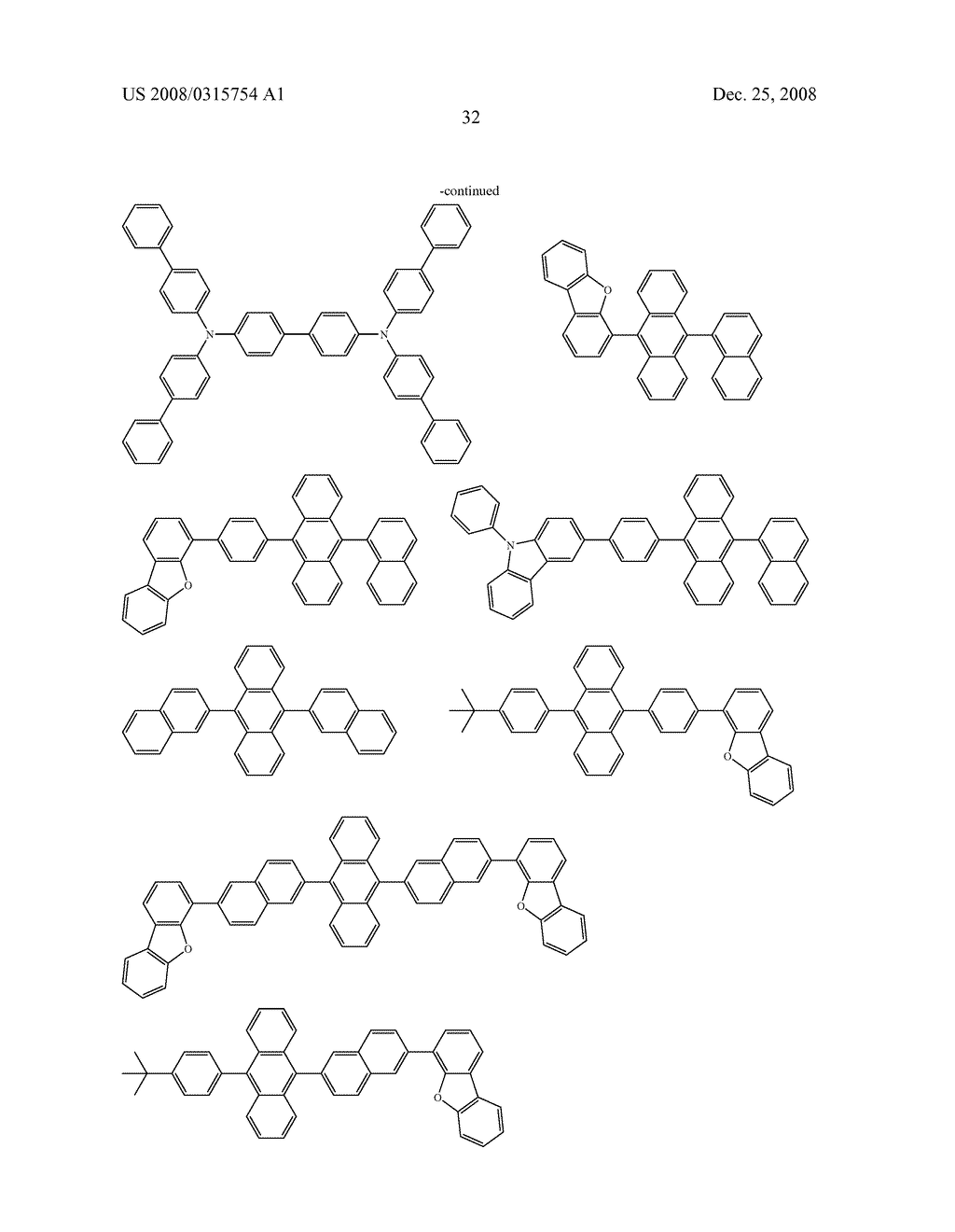 ANTHRACENE DERIVATIVE AND ORGANIC ELECTROLUMINESCENCE DEVICE USING THE SAME - diagram, schematic, and image 33