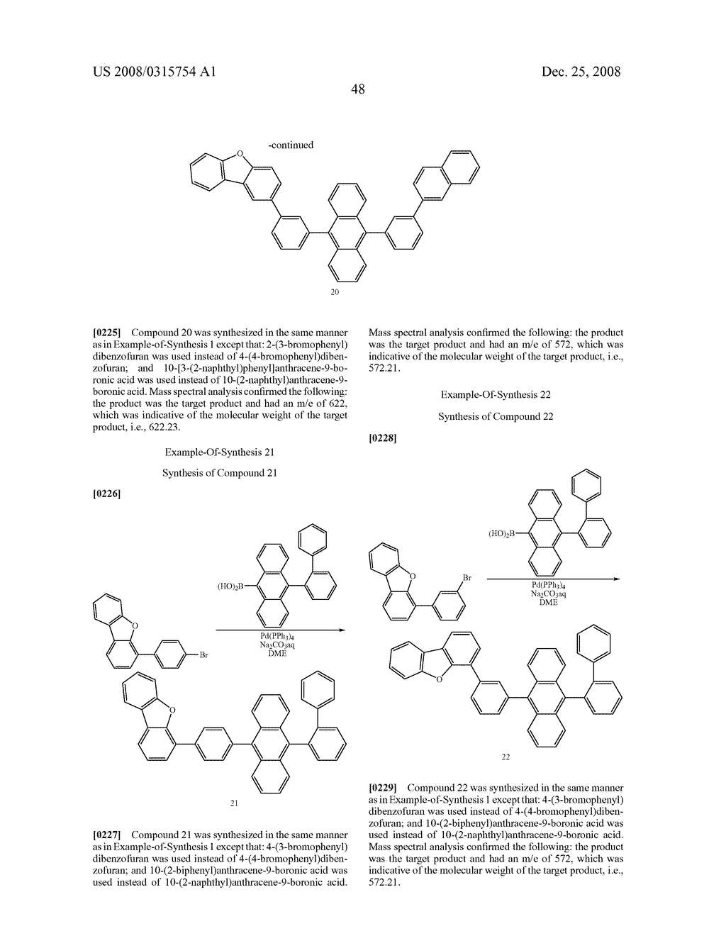 ANTHRACENE DERIVATIVE AND ORGANIC ELECTROLUMINESCENCE DEVICE USING THE SAME - diagram, schematic, and image 49