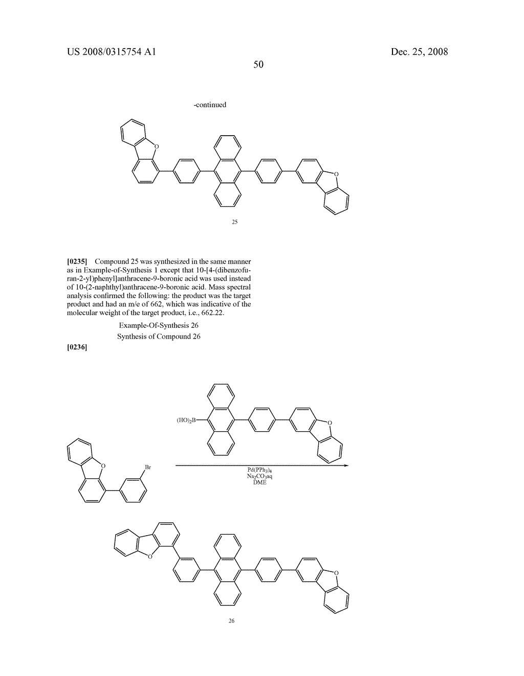 ANTHRACENE DERIVATIVE AND ORGANIC ELECTROLUMINESCENCE DEVICE USING THE SAME - diagram, schematic, and image 51