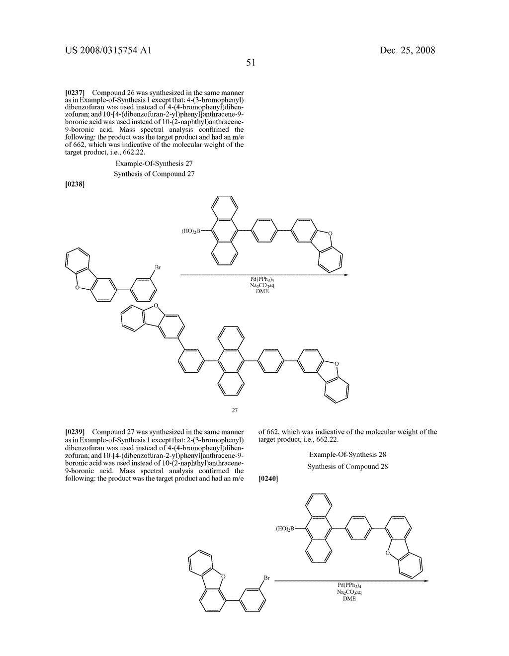 ANTHRACENE DERIVATIVE AND ORGANIC ELECTROLUMINESCENCE DEVICE USING THE SAME - diagram, schematic, and image 52