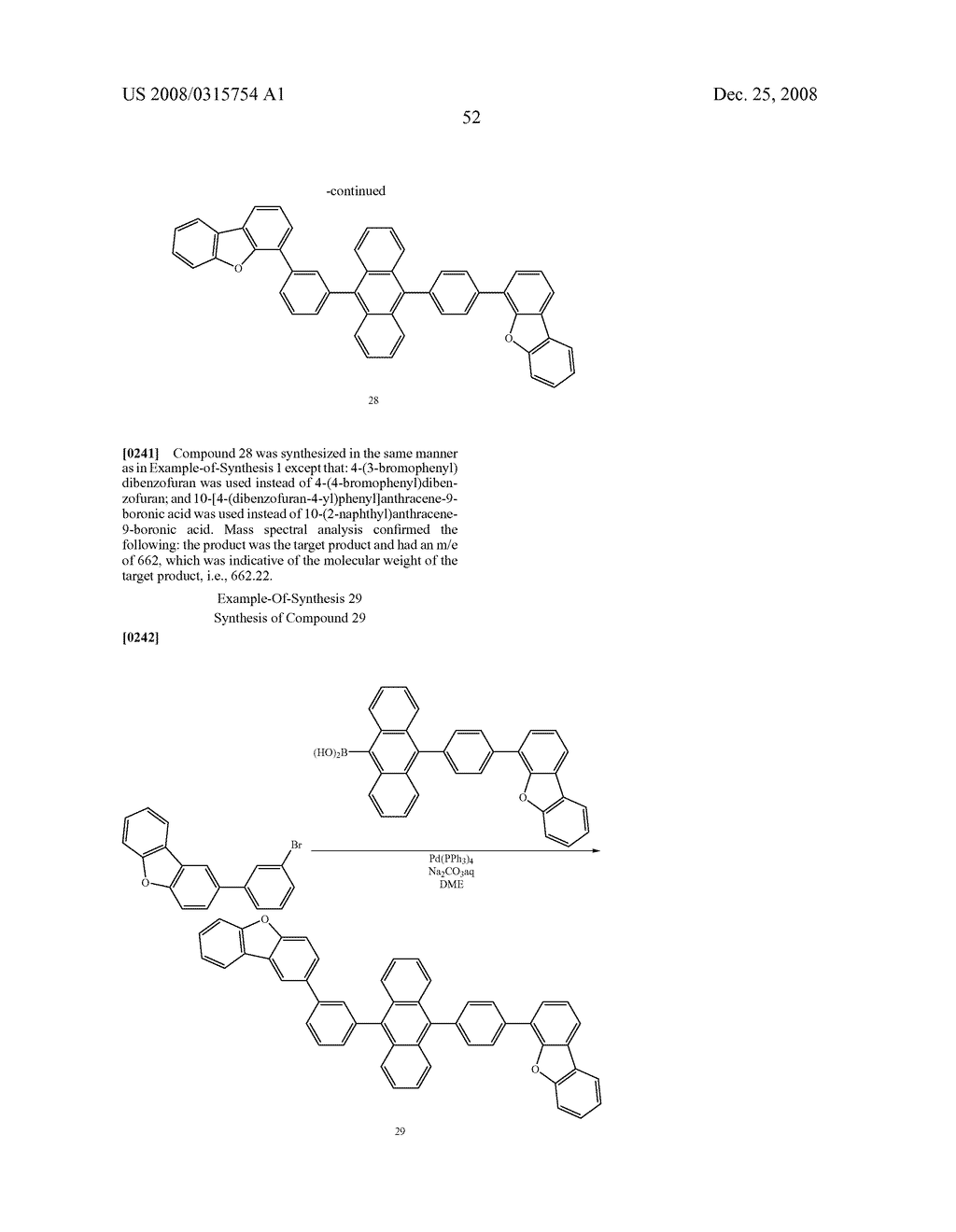 ANTHRACENE DERIVATIVE AND ORGANIC ELECTROLUMINESCENCE DEVICE USING THE SAME - diagram, schematic, and image 53