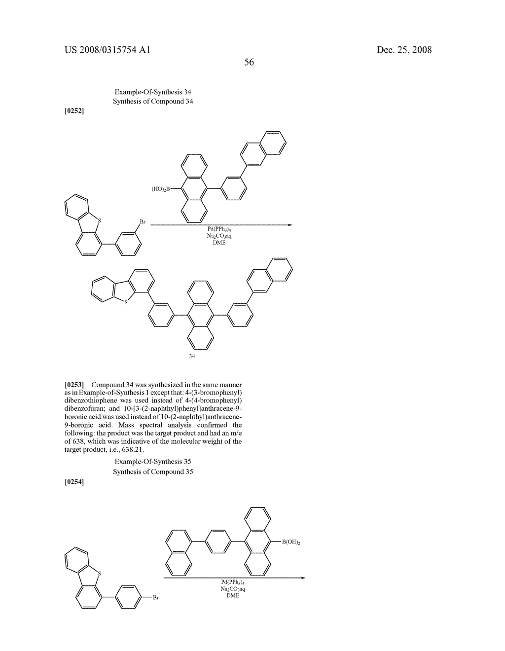 ANTHRACENE DERIVATIVE AND ORGANIC ELECTROLUMINESCENCE DEVICE USING THE SAME - diagram, schematic, and image 57