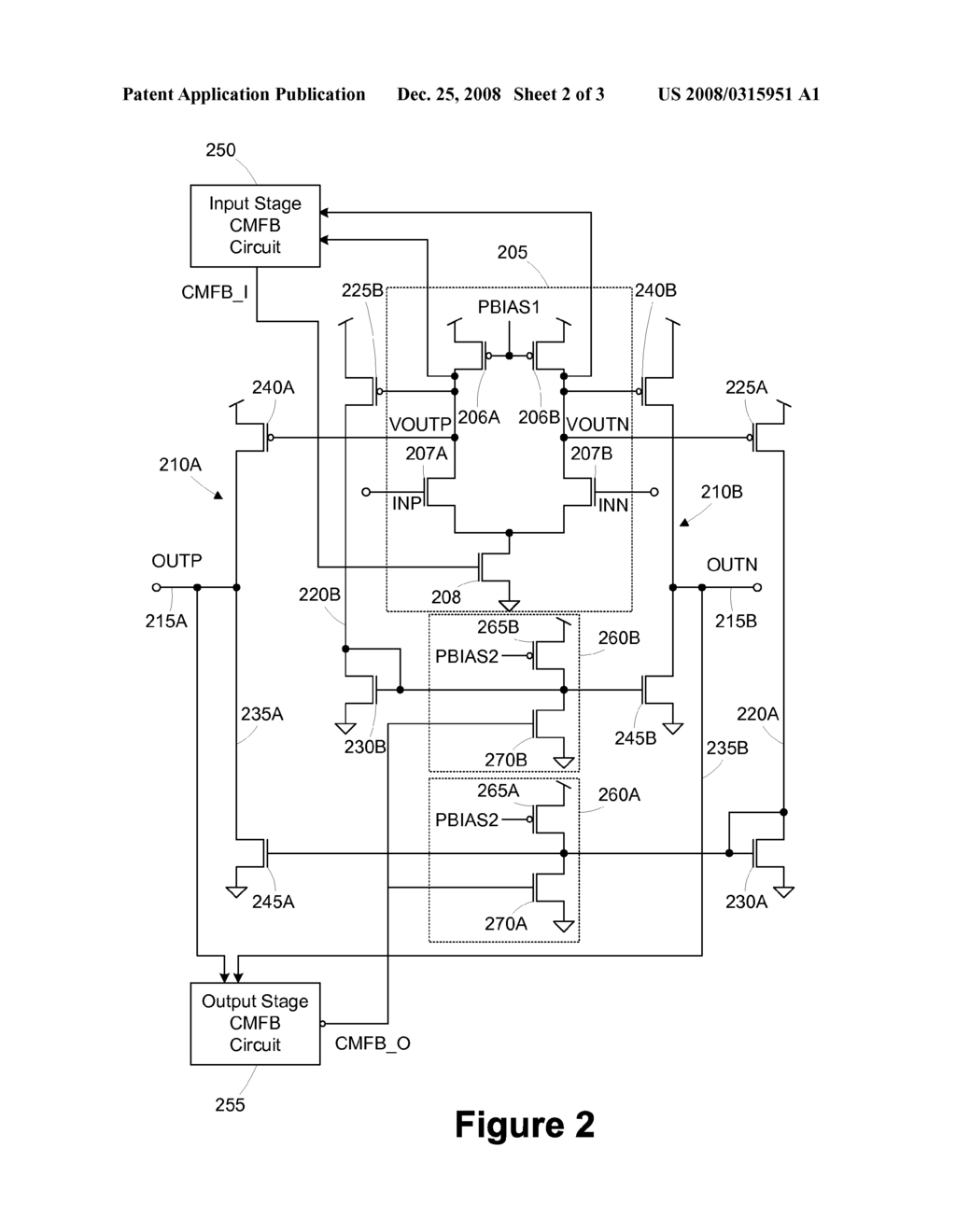 CLASS AB DIFFERENTIAL AMPLIFIER WITH OUTPUT STAGE COMMON MODE FEEDBACK - diagram, schematic, and image 03