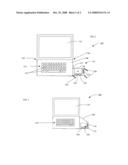 PORTABLE COMPUTER SYSTEM WITH EXTENDABLE USB-POWERED I/O DEVICE diagram and image