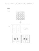 Color solid-state image pickup device and method for reading out pixel signals diagram and image