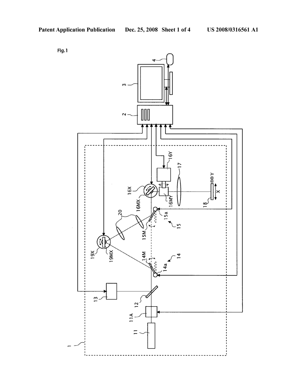 OPTICAL SCAN DEVICE, OPTICAL SCAN TYPE MICROSCOPE, OBSERVATION METHOD, CONTROL DEVICE, AND CONTROL PROGRAM - diagram, schematic, and image 02