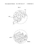 Diffuser prism sheet having amorphous light diffusers on prism valleys, backlight unit using the same, mold, and associated methods diagram and image