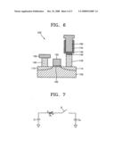 Semiconductor memory device having metal-insulator transition film resistor diagram and image