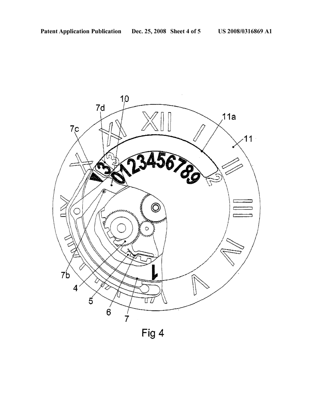 Time Piece Provided With a Date Dial - diagram, schematic, and image 05