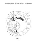 Time Piece Provided With a Date Dial diagram and image
