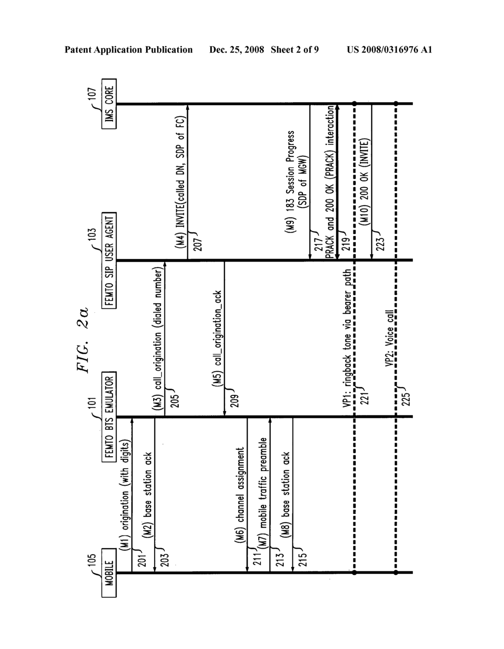 METHOD AND APPARATUS FOR SIGNALING INTERWORKING CDMA 3G1x MOBILES AND EVDO MOBILES WITH AN IMS CORE NETWORK - diagram, schematic, and image 03