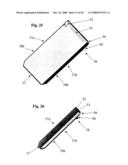 Testing Device For Testing Or Analysing Fluids And A Holder And A Storage Container For Such Devices diagram and image