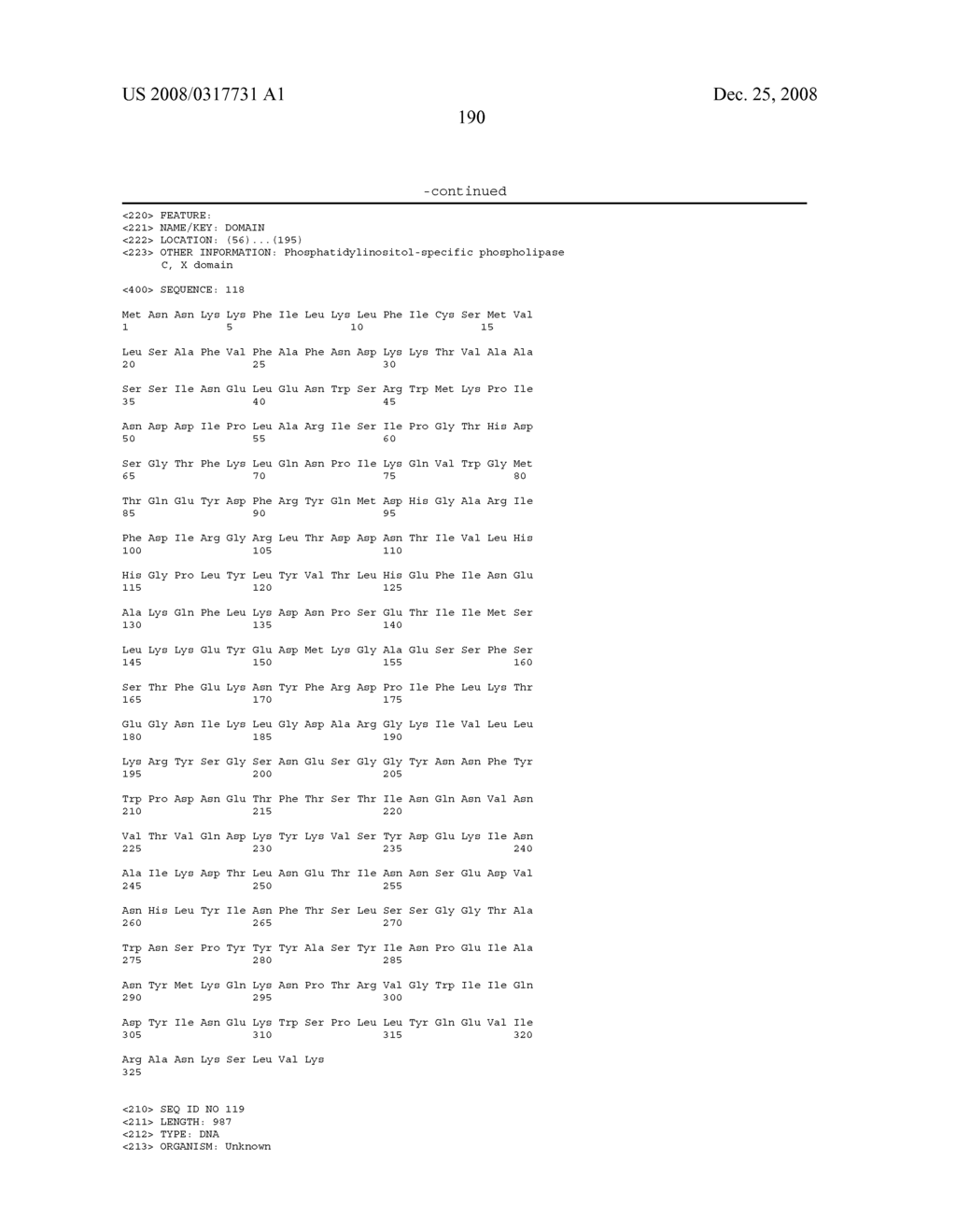 Phospholipases, Nucleic Acids Encoding Them and Methods for Making and Using Them - diagram, schematic, and image 234