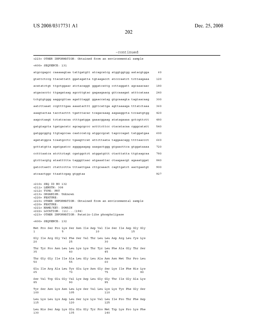 Phospholipases, Nucleic Acids Encoding Them and Methods for Making and Using Them - diagram, schematic, and image 246