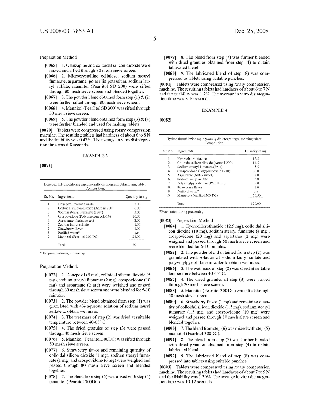 Mouth Dissolving Pharmaceutical Composition and Process for Preparing the Same - diagram, schematic, and image 06