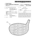 Golf Club Head With Foam Core diagram and image