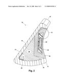 CAVITY BACK GOLF CLUB HEAD diagram and image