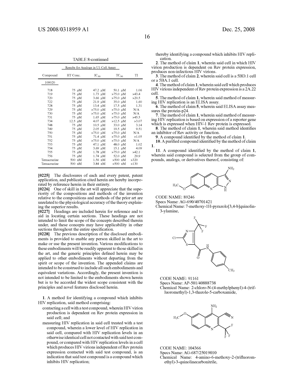 Compounds that Inhibit Hiv Particle Formation - diagram, schematic, and image 35