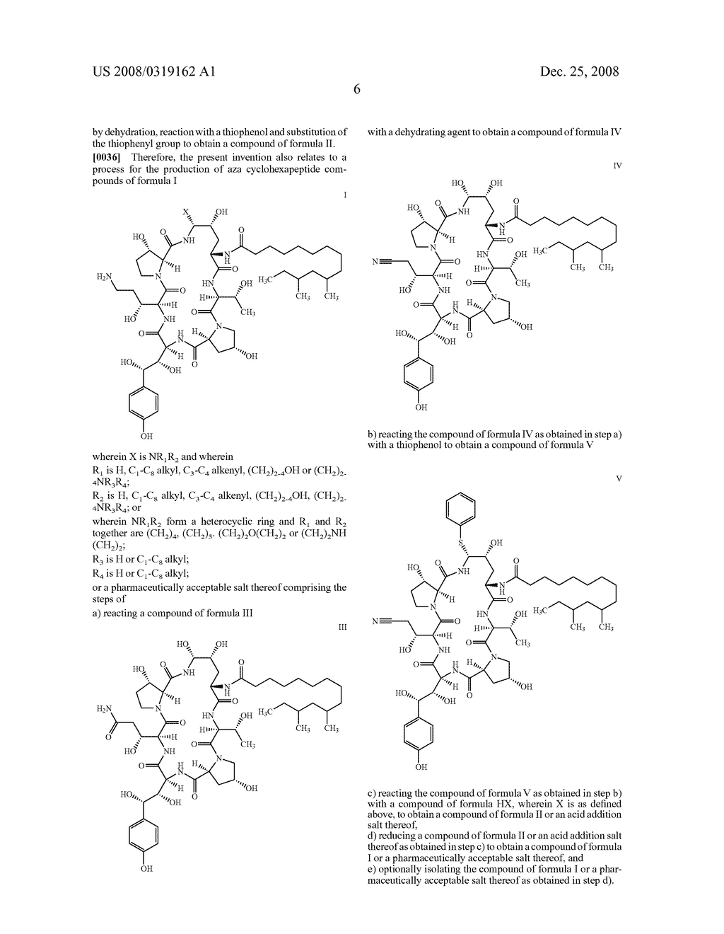 Process and Intermediates for the Synthesis of Caspofungin - diagram, schematic, and image 07