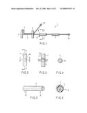 Living body wall fixing tool used in endoscope diagram and image