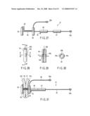 Living body wall fixing tool used in endoscope diagram and image