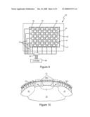 METHOD AND SYSTEM FOR TREATING OF ONYCHOMYCOSIS WITH AN APPLICATOR HAVING A GEL MEDICAMENT LAYER diagram and image