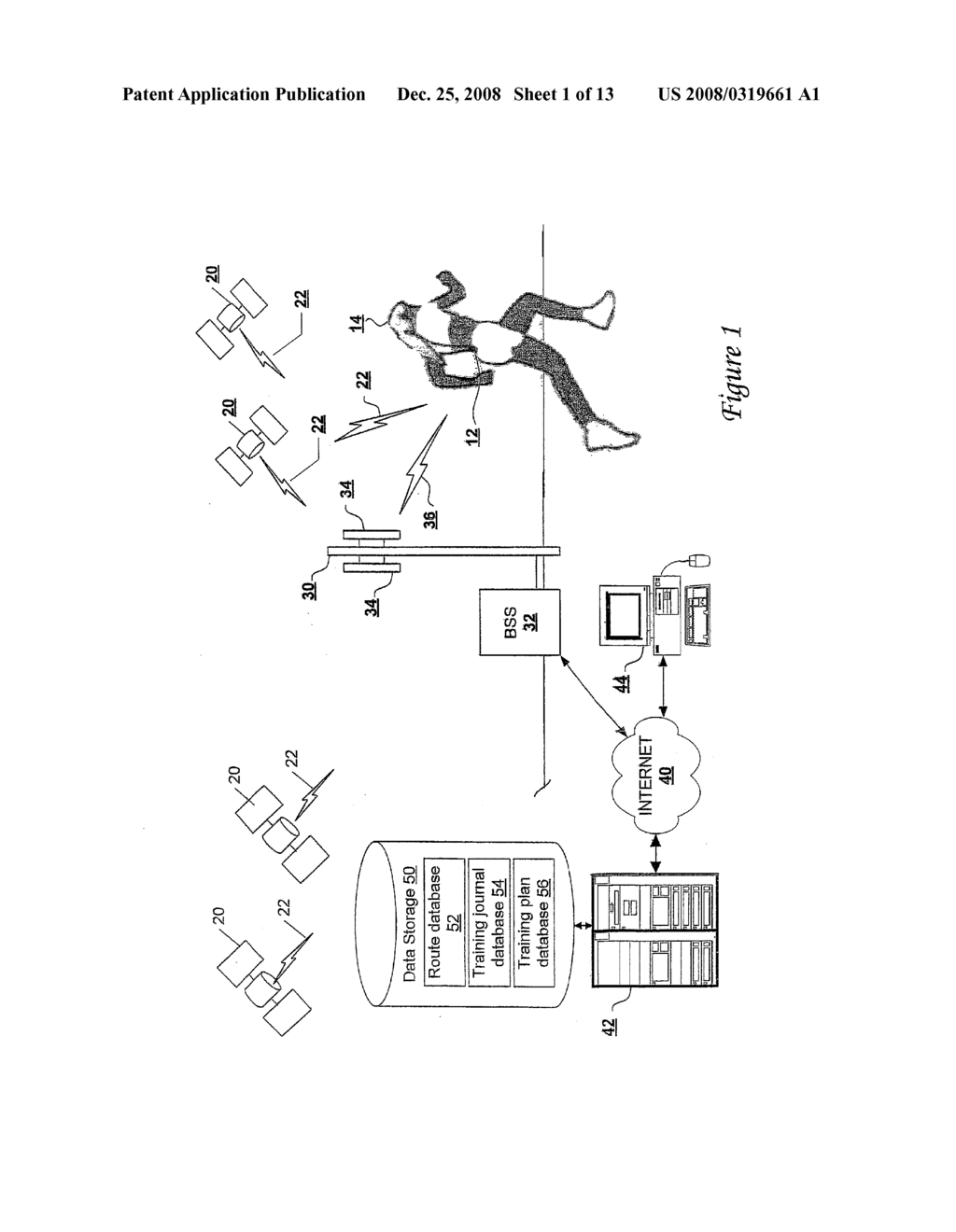 LOCATION-AWARE FITNESS TRAINING DEVICE, METHODS, AND PROGRAM PRODUCTS THAT SUPPORT REAL-TIME INTERACTIVE COMMUNICATION AND AUTOMATED ROUTE GENERATION - diagram, schematic, and image 02