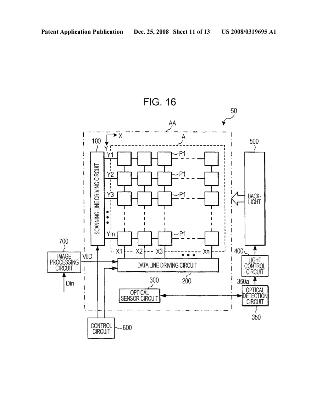 SENSING CIRCUIT, OPTICAL DETECTION CIRCUIT, DISPLAY DEVICE, AND ELECTRONIC APPARATUS - diagram, schematic, and image 12