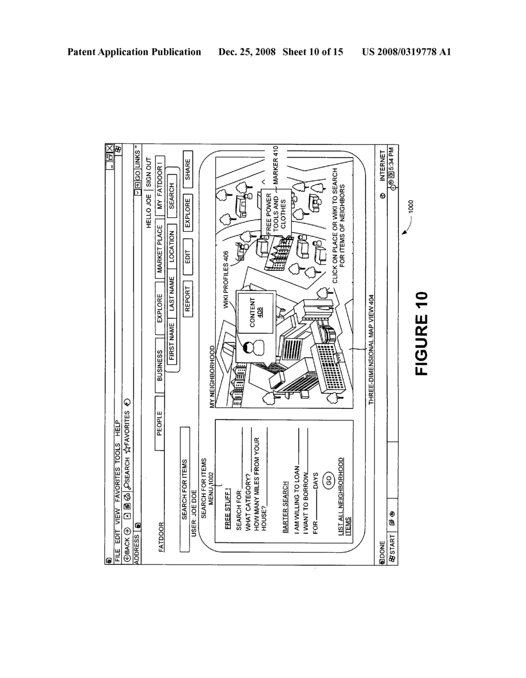 Neighborhood bartering in a geo-spatial network - diagram, schematic, and image 11