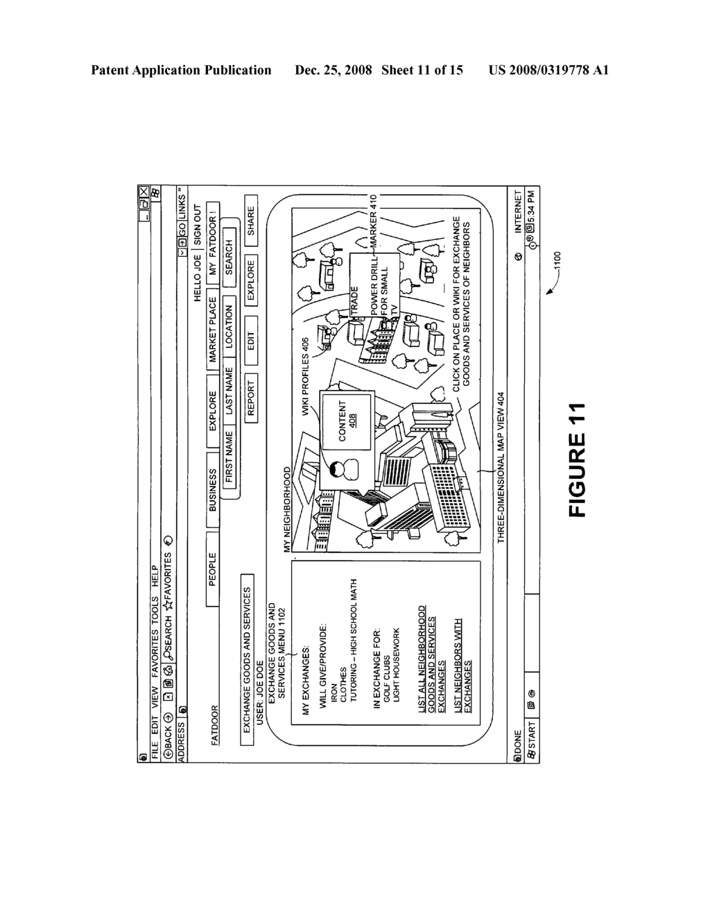 Neighborhood bartering in a geo-spatial network - diagram, schematic, and image 12