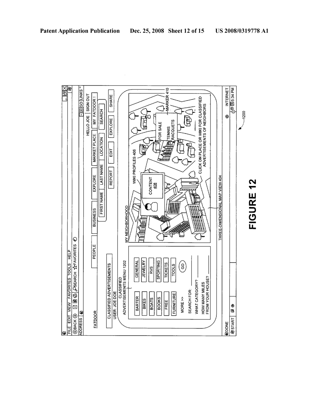 Neighborhood bartering in a geo-spatial network - diagram, schematic, and image 13