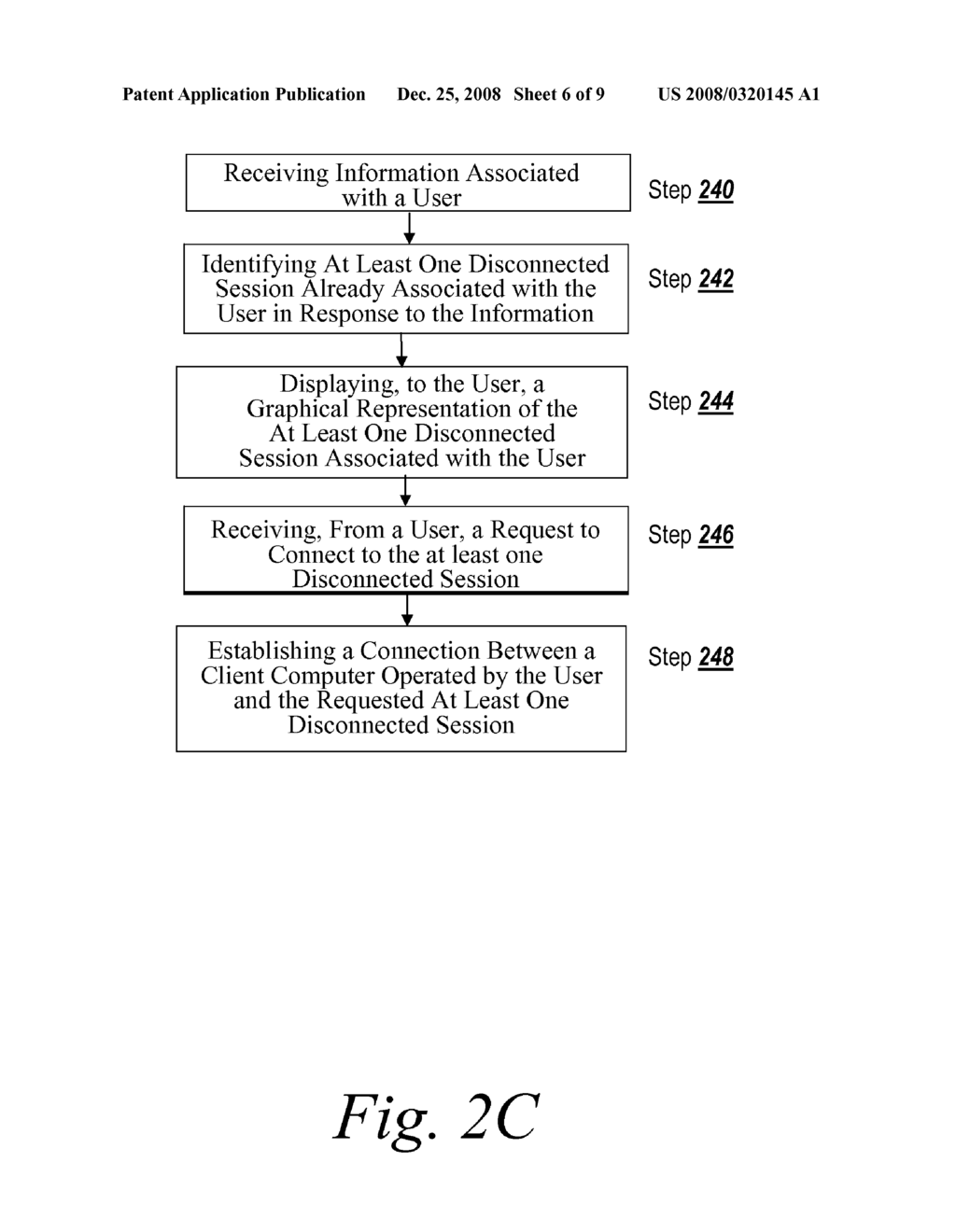 Methods and Servers for Displaying and Activating Disconnected Sessions - diagram, schematic, and image 07