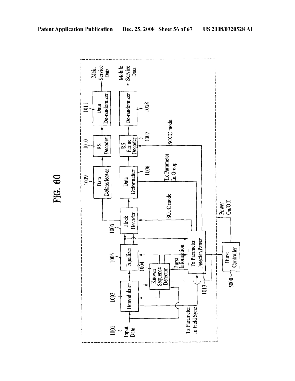 METHOD OF CONTROLLING AND APPARATUS OF RECEIVING MOBILE SERVICE DATA - diagram, schematic, and image 57