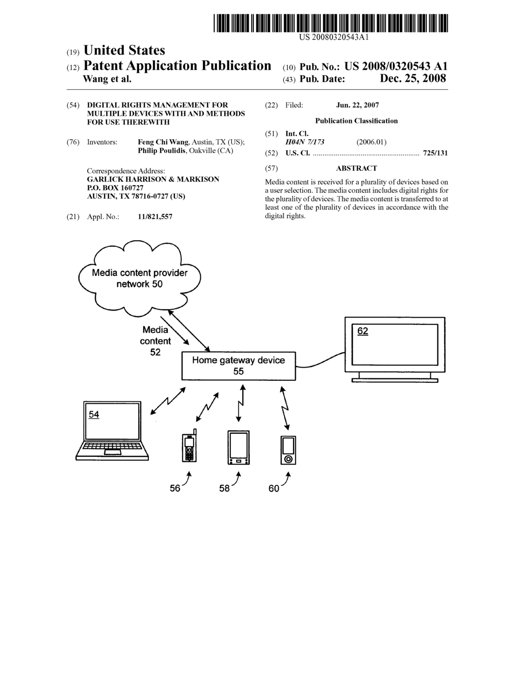 Digital rights management for multiple devices with and methods for use therewith - diagram, schematic, and image 01