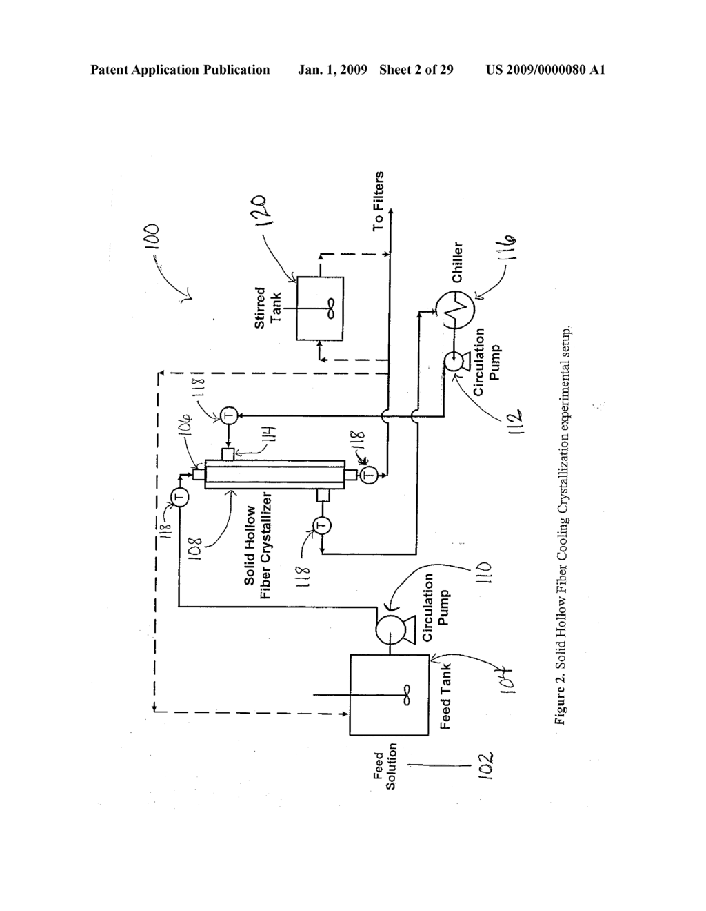 Solid Hollow Fiber Cooling Crystallization Systems and Methods - diagram, schematic, and image 03