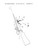 ADJUSTABLE FIREARM SUPPORTS AND ASSOCIATED METHODS OF USE AND MANUFACTURE diagram and image